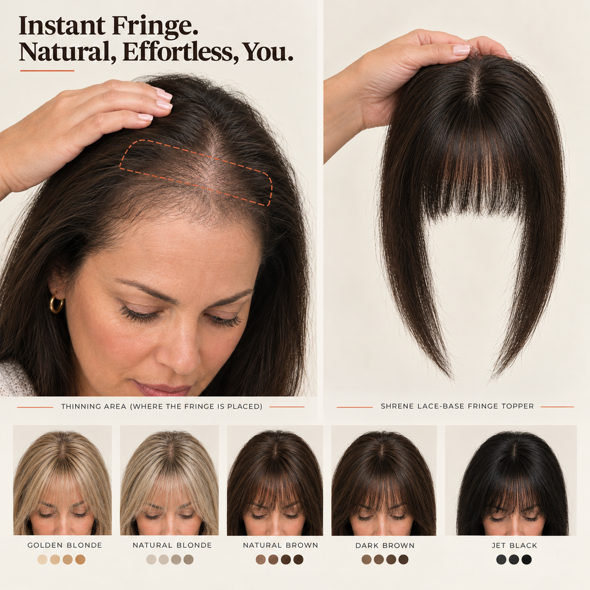 Classic Clip-In Faux Fringe