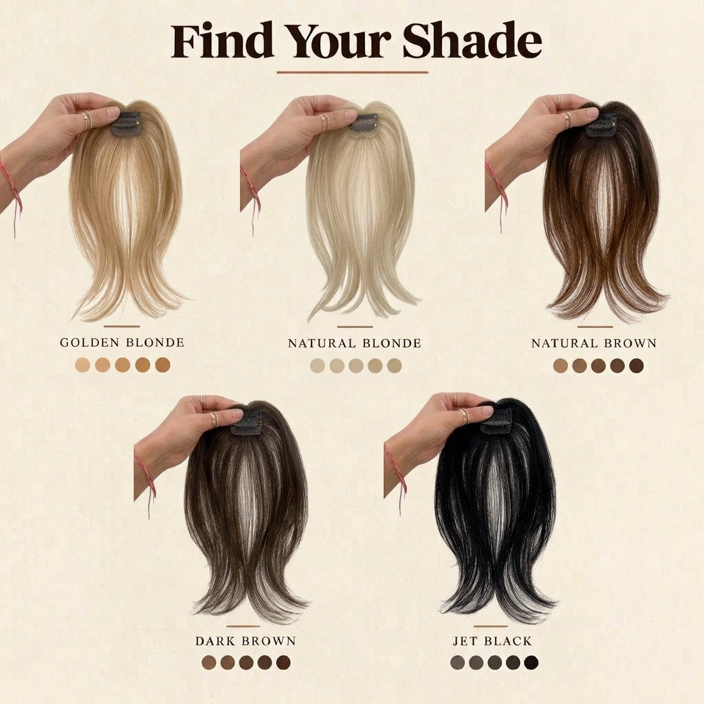 Premium Clip-In Hairline Topper